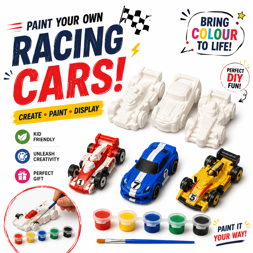 Kids painting plaster figures DIY art kit Pakistan