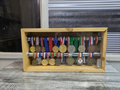Wooden Medal Box with Slidder Acrylic