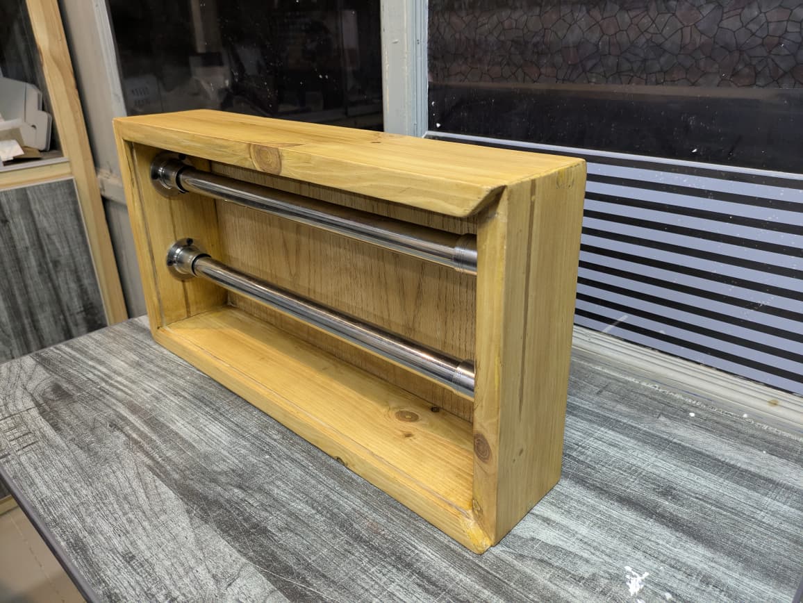 Wooden Medal Box with Slidder Acrylic